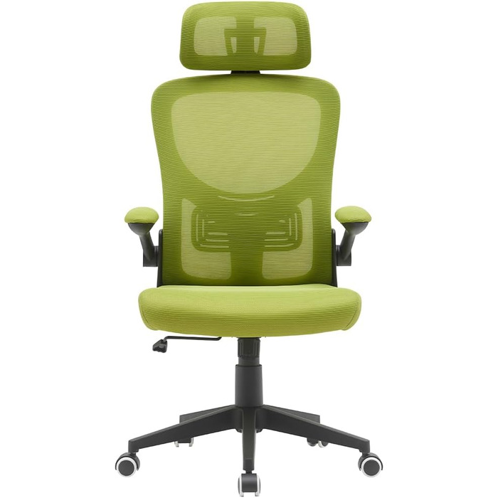 Офісне крісло BAKAJI, нейлон, зелене, 56 x 116-126 см