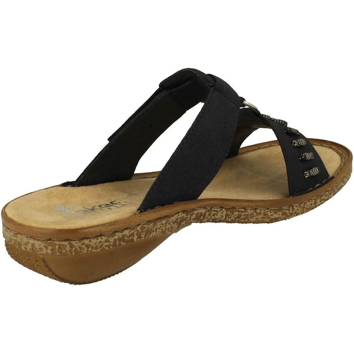 Пантолети Rieker 628M6 жіночі блакитні, розмір 41 EU, Slip-On