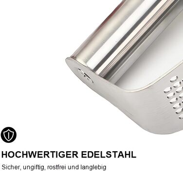 Прес для часнику з нержавіючої сталі, Wiper, інноваційний дизайн, кухонний аксесуар, легко мити