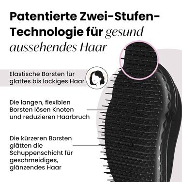 Тізер Tangle Teezer Original Black Panther - професійна щітка для волосся, чорна, для розплутування та масажу шкіри голови