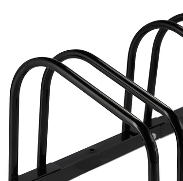 Relaxdays Black Bicycle Stand for 6 Bicycles