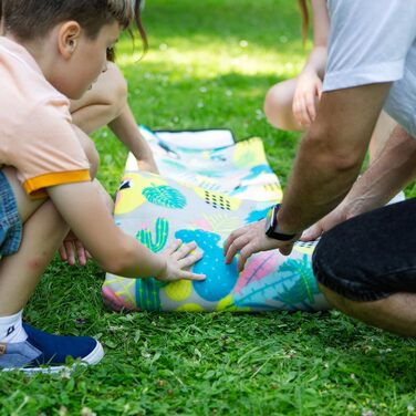 Плед для пікніка Meteor Tropics XXL (175x200 см) водонепроникний, термоізоляційний, для кемпінгу, саду, пляжу