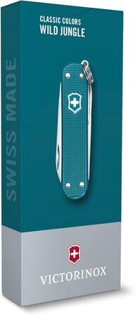 Мультитул Victorinox Classic SD Alox - Швейцарський ніж, 5 функцій, з файлом для нігтів (Wild Jungle)