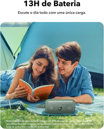 Soundcore Motion 300: Бездроковий портативний Bluetooth-динамік з BassUp, SmartTune, 30W, 13 годин, IPX7, для саду, кемпінгу та подорожей (зелений)