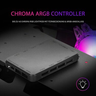 Корпус для ПК Mars Gaming MC300P MicroATX, загартоване скло, Mesh-панель, 3x FRGB вентилятори, чорний