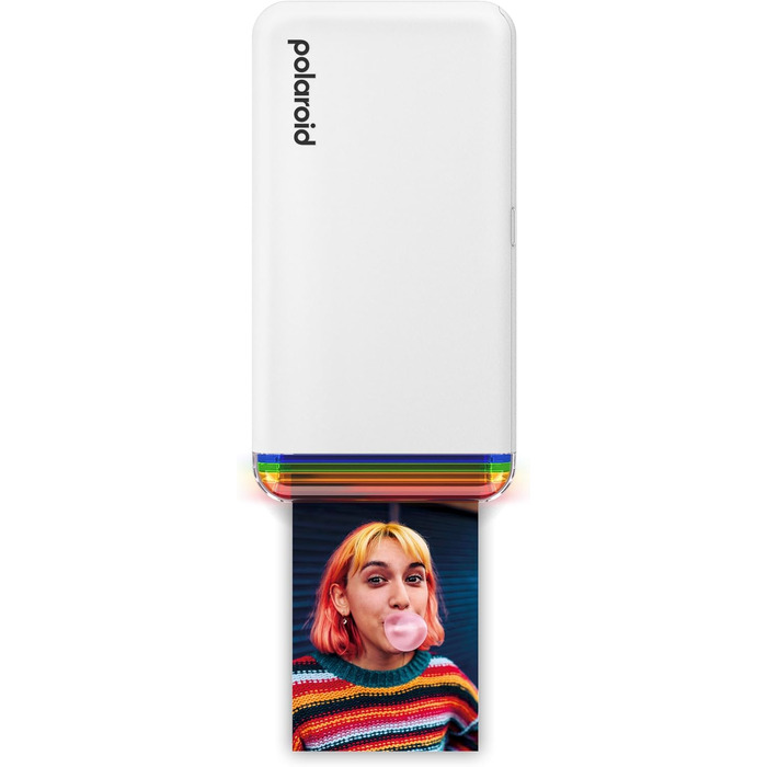Polaroid Hi-Print 2-ге покоління: Bluetooth-принтер для фотографій 2x3 дюймів (білий) + фільм