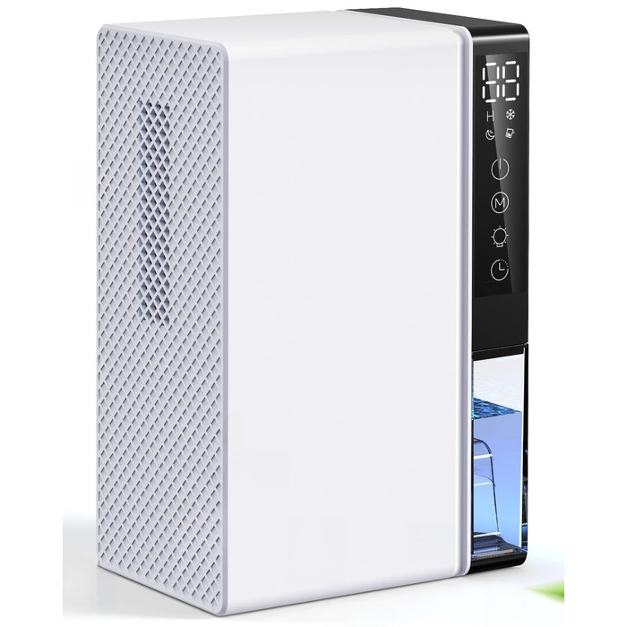 Електричний осушувач повітря 2800 мл - тихий осушувач для дому з нічним режимом, 7 кольорів підсвічування, таймером, для ванної кімнати та спальні