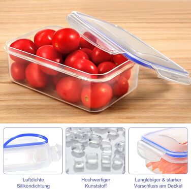 Набір контейнерів для зберігання YASHE (38 шт.): 19 контейнерів + 19 кришок, BPA-Free, з етикетками