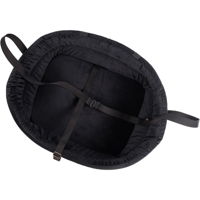 Автокрісло для собак Boutique Zoo: чорний велюр, універсальний розмір M (51x40 см)