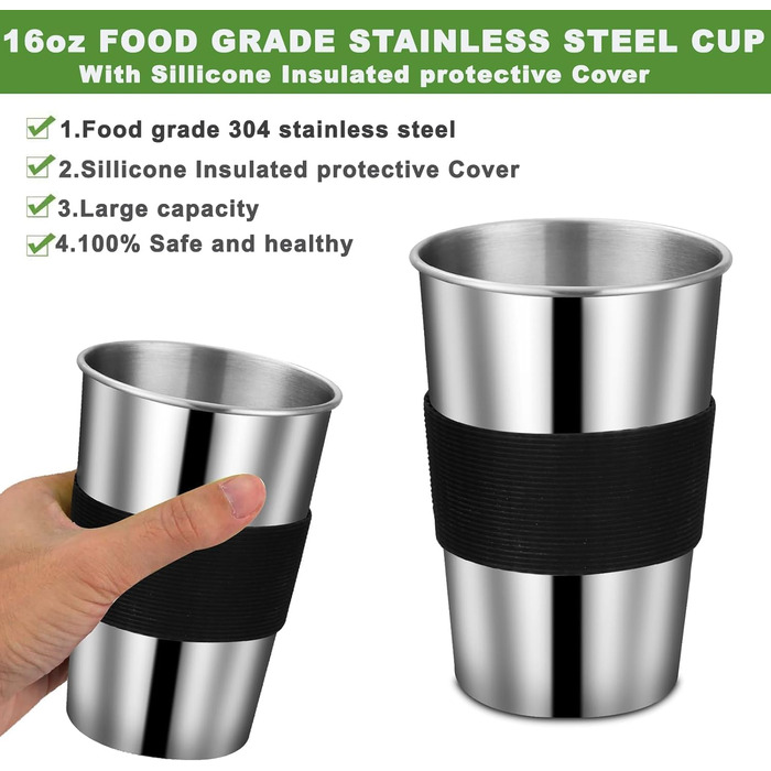 Набір кухонного посуду для кемпінгу з нержавіючої сталі, набір для приготування їжі в походах, міні-плита для кемпінгу, походів, пікніків та трекінгу