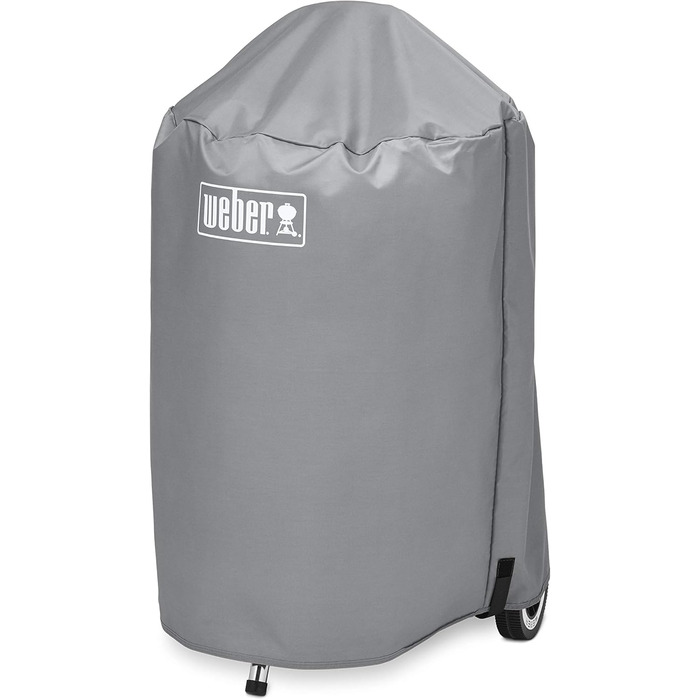 Вугільний гриль Weber Compact Kettle 47 см, чорний, кришка та захисний чохол, круглий мангал