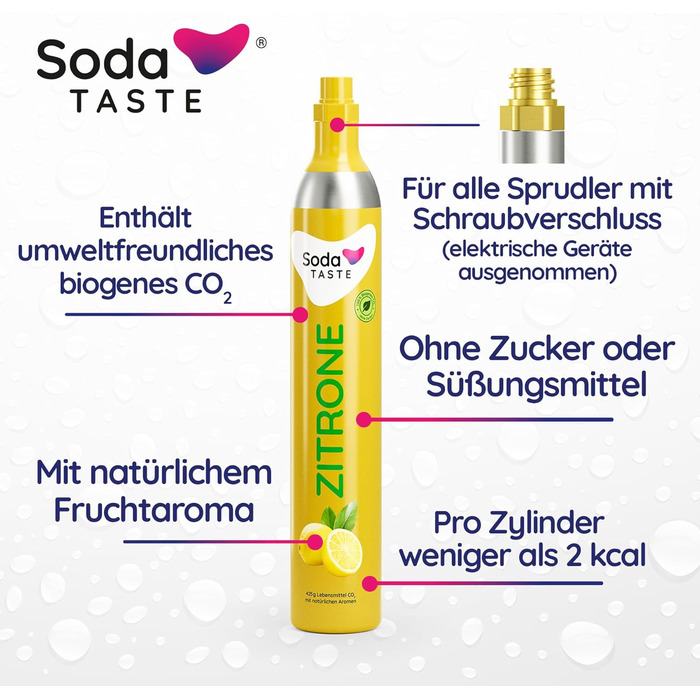 Набір Mysoda Woody: газований напій з дерева, 1л BPA-free пляшка, циліндри CO2 Classic та Lemon (чорний)