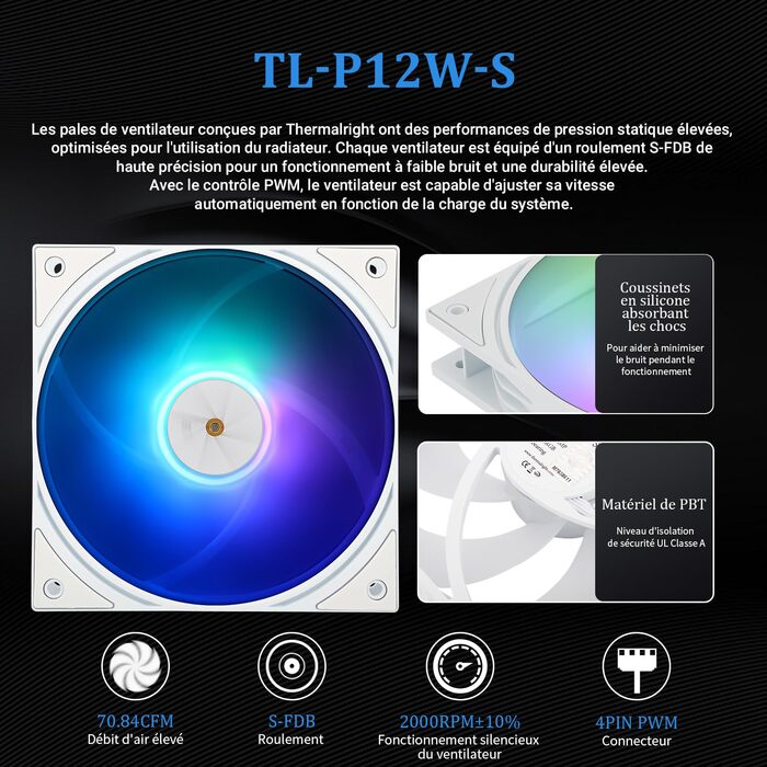 Thermalright Frozen Warframe 240 White ARGB: рідинна система водяного охолодження CPU для AMD/Intel, LGA1700/AM4/AM5, LCD-дисплей 320x240