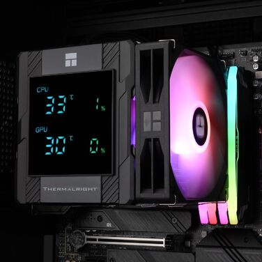 Thermalright Peerless Assassin 120 Digital ARGB: Кулер для CPU з RGB підсвічуванням, 6 heatpipes, AM4/AM5, Intel LGA1700/1851/1150/1151/1200