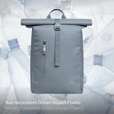 Рюкзак GOT BAG Rolltop Easy з океанічного пластику, водовідштовхувальний, для ноутбука 16'', 31 л
