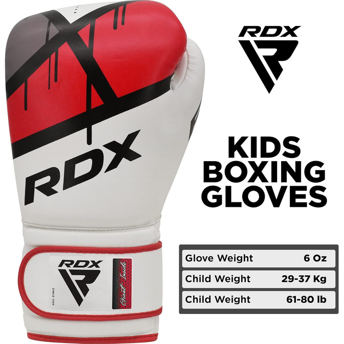 Боксерські рукавички для дітей RDX Junior, Maya Hide, вентильована долоня, для спарингу, кікбоксингу, ММА, 6OZ, зелені