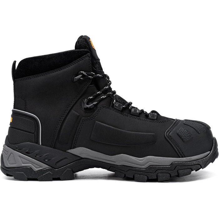 Черевики робочі чоловічі LARNMERN S3, водонепроникні, антистатичні, з металевим підноском, для будівництва, комфортні, чорні, 45 EU, широкі