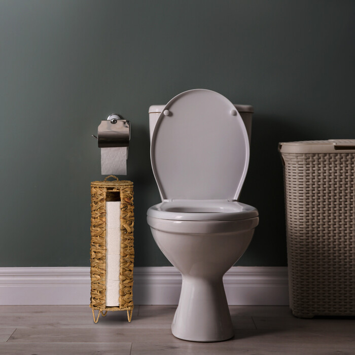 Relaxdays Toilet Paper Holder for 4 Rolls