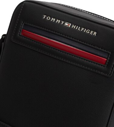 Чоловіча сумка-месенджер Tommy Hilfiger Foundation Mini Reporter BDS, чорна, універсальний розмір