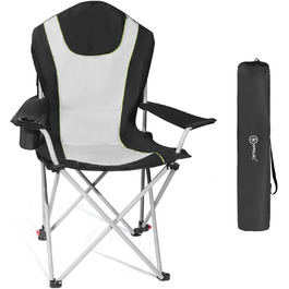 Крісло для кемпінгу Homecall складне, 150 кг, з підлокітниками, підстаканником, знімним подушкою та сумкою - рибальське крісло для відпочинку на природі