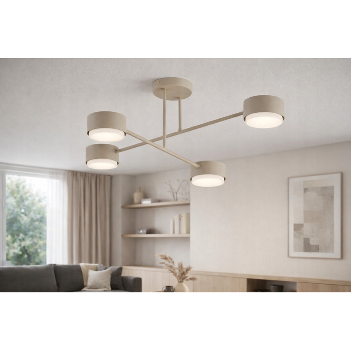 Підвісна люстра Elko-Lighting Mono Ecru 4 точки світла GX53