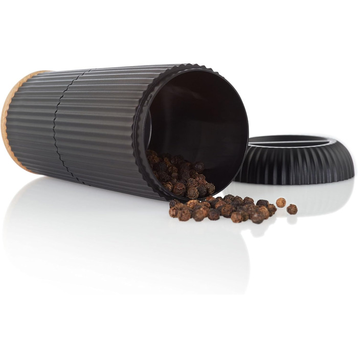 Набір для перцю та солі AdHoc MP155 Scape з керамічним млинком CeraCut®, регулювання помелу, зелений & фіолетовий, у подарунковій упаковці