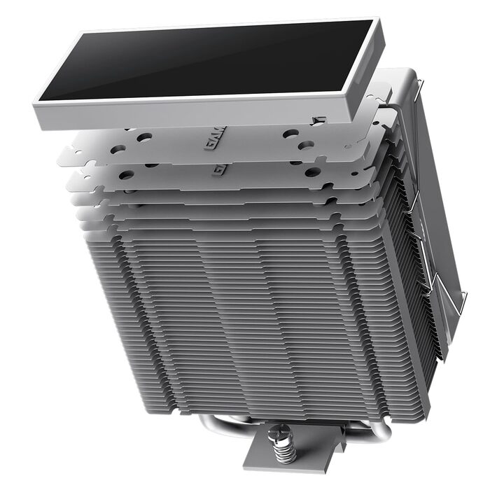 Кулер CPU GAMEMAX SIGMA 550 Infinity Weiß: 220W, 5 Heatpipes, ARGB PWM 120mm, LGA1851/1700/AM5/AM4