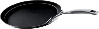 Млинцева пательня Le Creuset алюмінієва з антипригарним покриттям, 28 см, для всіх типів плит, включаючи індукцію, антрацит/срібло