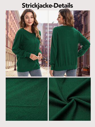 Жіноча довга куртка-кардиган JUOIANTANG однотонна з кишенями та довгими рукавами, відкритий фасон, капюшон, розмір XXL (зелений)