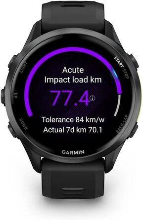 Garmin Forerunner 970 Carbon Grey – Розумний годинник для бігу з Amoled-дисплеєм та ліхтариком | До 15 днів роботи від акумулятора