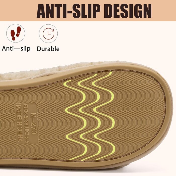 Тапочки домашні жіночі та чоловічі зимові з меморі-піною. Теплі, м'які, зручні, антиковзні. Для дому та вулиці. Розмір 38.5/40 EU, колір хакі