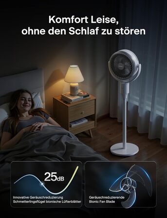 Вентилятор торнадо PELONIS з пульт дистанційного керування, дисплеєм, 3D циркуляцією, тихий (36.5dB), потужний (10м повітряний потік), регульована висота (60/111см), 4 швидкості, таймер, знімна решітка, поворотний, 92см, чорний