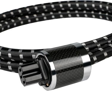 Hi-Fi мережевий кабель Boaacoustic BEB2116, аудіофільний силовий кабель High-End Schuko (EU), 2м для підсилювача, DVD, декодера та сабвуфера