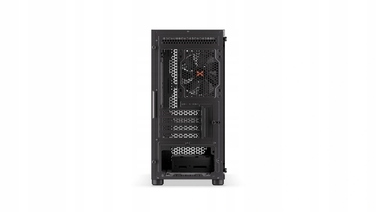 Корпус для комп'ютера Krux Scor, бічна панель зі скла, 1 вентилятор, mATX, чорний