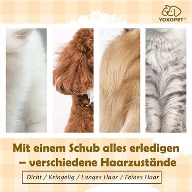 Щітка для собак та котів, видаляє підшерсток, самоочисна, для довгої та короткої шерсті, синього кольору
