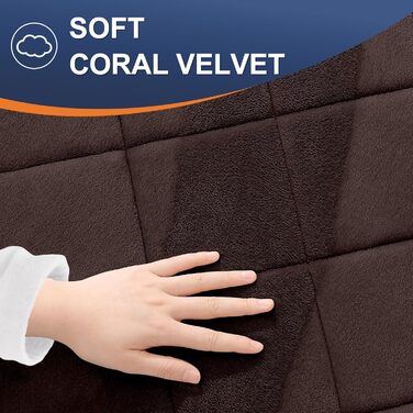 Килимок для ванної кімнати OLANLY з memory foam, м'який та швидковисихаючий, можна прати в машині, 76 x 50 см, коричневий