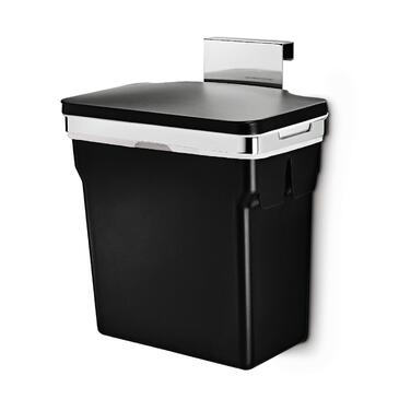 Висувний сміттєвий контейнер для сортування simplehuman CW1016 на 35 л, 2 секції, вбудована система для кухні зі сталевою рамою