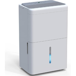 Зволожувач повітря Newentor 25л/день - 270W, для приміщень до 80м², 10 років гарантії, для підвалів, з 2м шлангом, знімний фільтр, таймер
