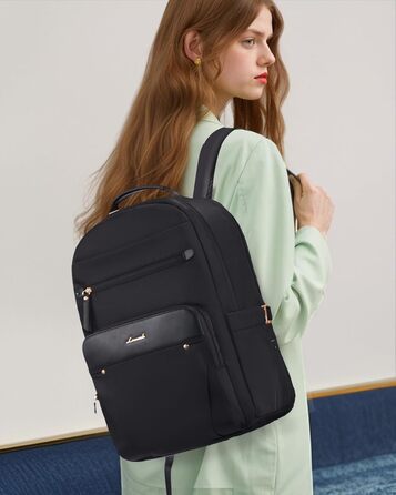 Рюкзак для ноутбука LOVEVOOK, 15.6 дюймів, чорний: водонепроникний, для роботи, навчання, подорожей