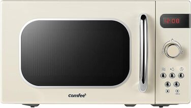 Мікрохвильова піч Comfee CMSN 20L біла, механічна, 700W, з поворотним столом 360°