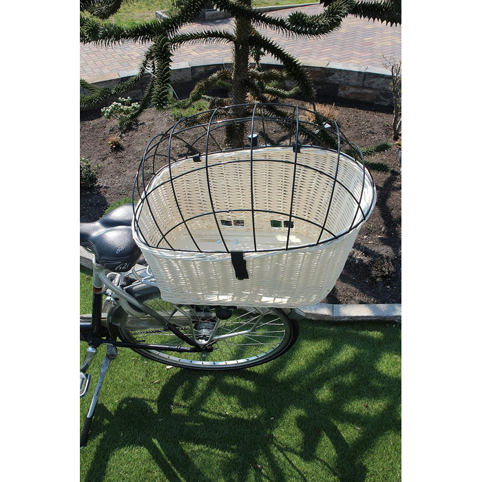 Корзина для велосипеда Marcus Hundefahrradkorb XXL для собак та котів з плетіння з лози та металевим ґратом