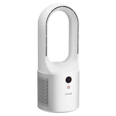 Безлопатевий вентилятор VEVOR 330 мм, портативний USB-вентилятор, 6 режимів, тихий, з LCD-дисплеєм, для дому, офісу, дитячої кімнати