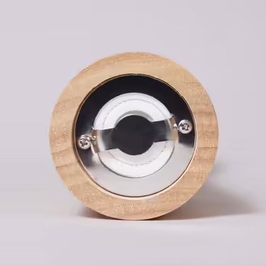 DeroTeno pepper mill made of rubberwood with ceramic grinder, H 16.5 cm