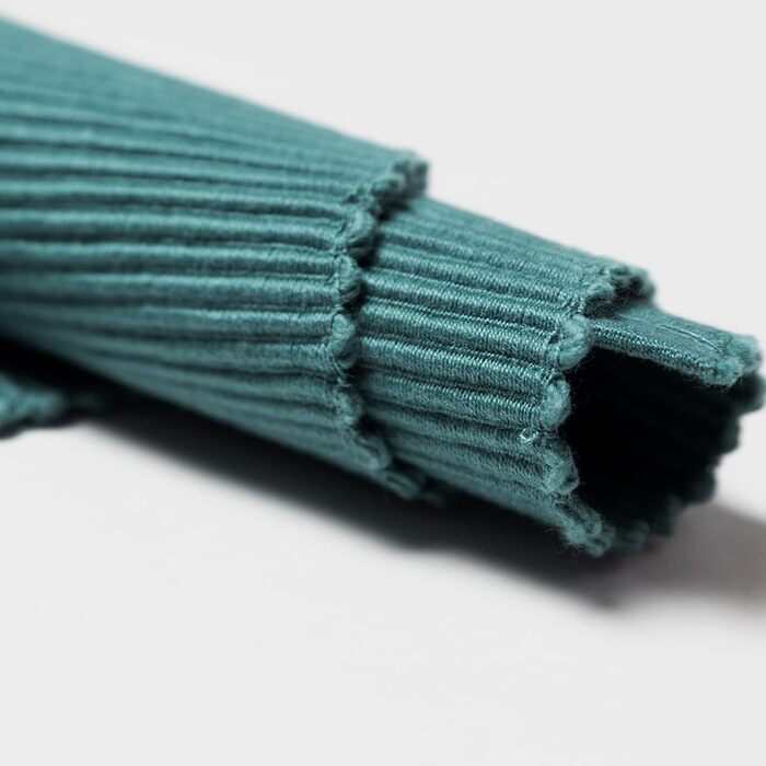 Комплект з 4 серветок LINUM Uni 35x46 см, 100% рифлена бавовна, миючі, темний сіро-бірюзовий