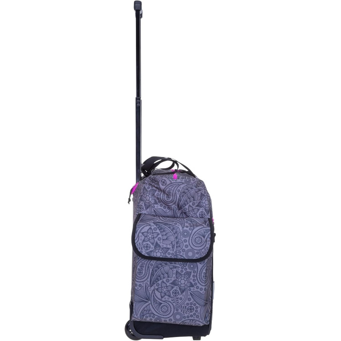 Alessandro Shopping Trolley Shopping Trolley (Gray Paisley Zip Purple)