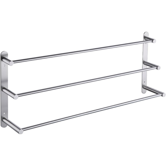 Тримач для рушників KES з 3-ма перекладинами, нержавіюча сталь SUS 304, 75 см, для ванної кімнати