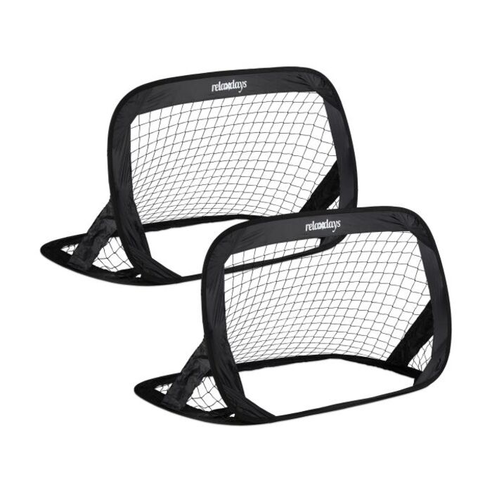 Relaxdays Pop-Up Soccer Goals, 2-Piece Set