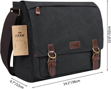 Сумка-месенджер S-ZONE Vintage Canvas 15.6