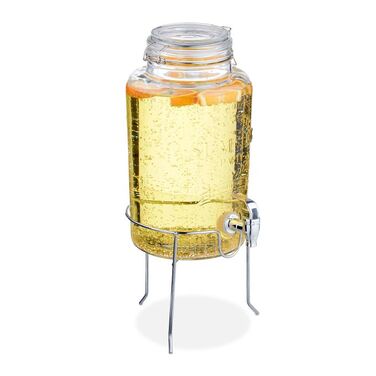 Relaxdays 5 L Drink Dispenser with Stand