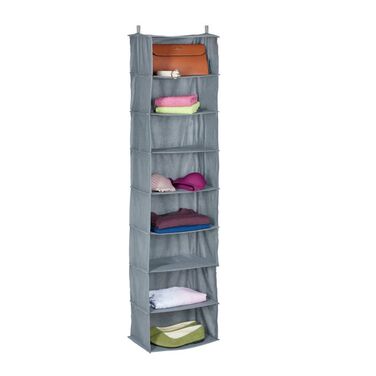 Relaxdays Hanging Shelf Closet Organizer - 8 Compartments